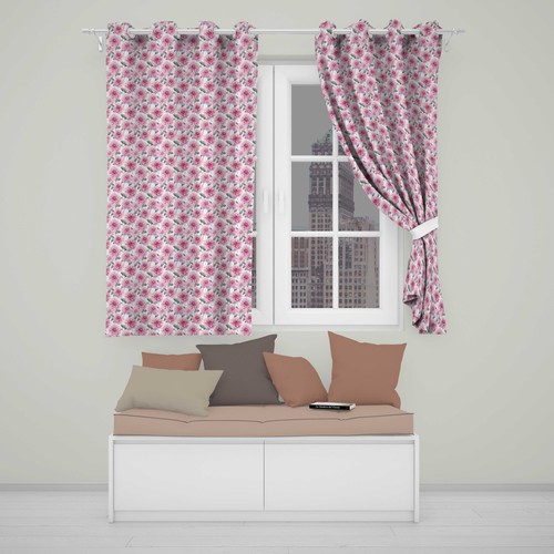 Blackout eyelet curtains lilac - curtains,