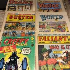 6 UK Comics. 1970s-1980s. Job Lot