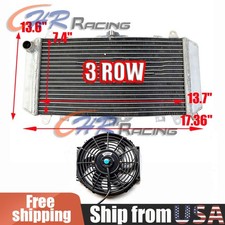 3 ROW Aluminium Radiator+FAN