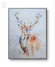 ORIGINAL Stag watercolour