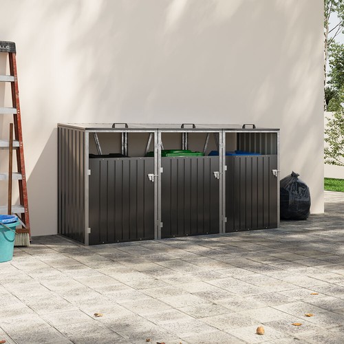 Triple wheelie bin storage - triple,