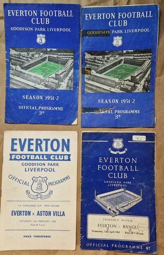 Everton programme collection