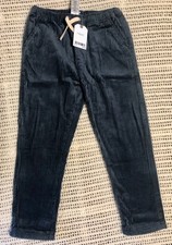 Next boys cord pull-on cotton trousers in navy/ 6-7 years