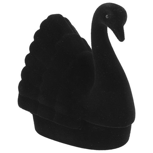 Swan shape jewelry box elegant - jewelry,