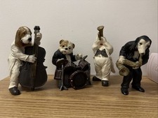 4 Musical Dogs Ornaments - Cute Decoration for Your Home