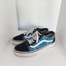 Vans old skool pineapple skull blue trainers uk 4