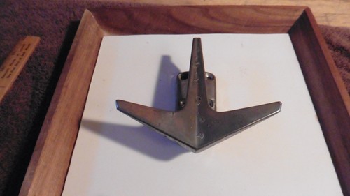 Vintage chrome boat cleat - chrome,