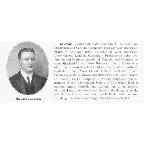 James coleman bore street - of,