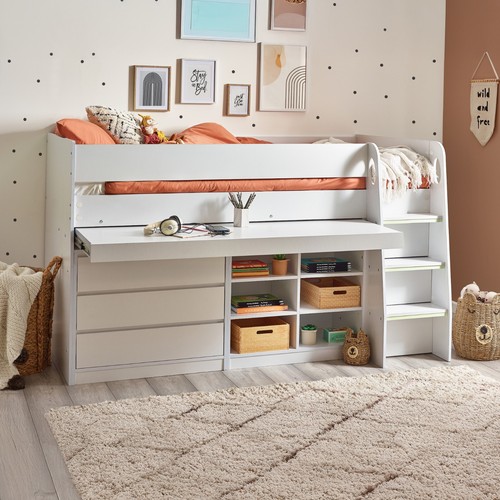 Mid sleeper bed - mid, white