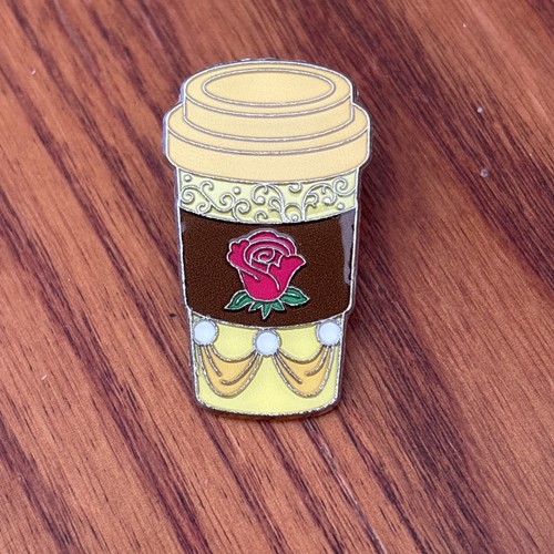 Belle coffee cup pin - coffee,