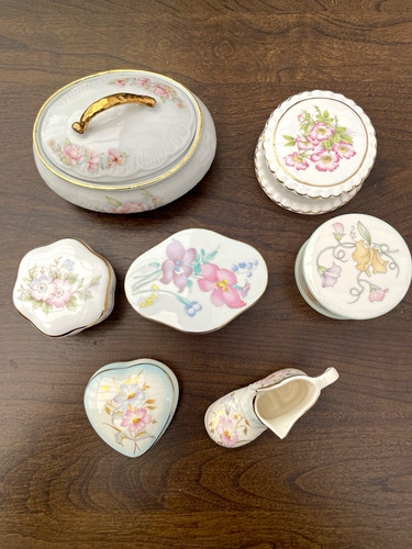 Vintage porcelain trinket - vintage,