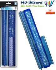 Scale Ruler Set Small Large Measure Rule 6", 12"Lettering,Numbers &Symbol