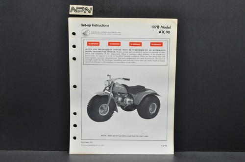 Vintage nos 1978 honda - 1978, atc90