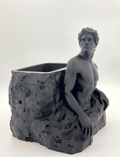 Pen holder decoration - pen, man