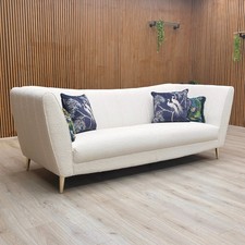 DFS 'Wylde' 4 Seater Sofa Natural Savannah Boucle WIth Cushions RRP £900 NEW