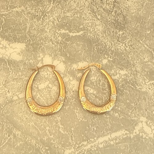 9ct gold earrings - 9ct, daughter