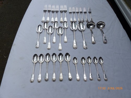 Piece victorian silver - 33,