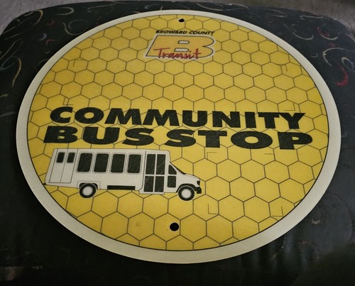 Community bus stop - bus,