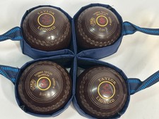 4 x Thomas Taylor Lignoid (Bowls) Ltd H-S59222 Size 1 with Bag