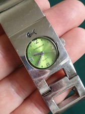 Fishbone Ladies Quartz Watch Green Dial