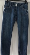 Women's F&F Blue Boyfriend Jeans Size 12 Short Leg 27"