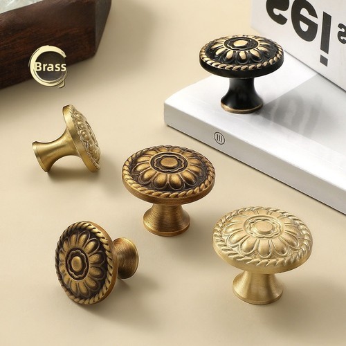 5cm solid brass drawer pulls - 5cm,