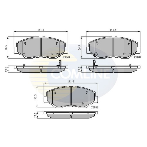 Brake pads set for - brake, honda