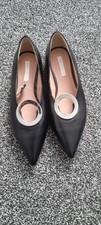 H&M Leather Flat Pointed Shoes