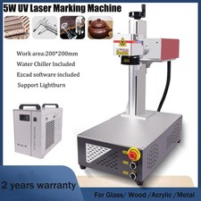 CRS 5W UV Laser Marking Machine Water Cooling For Wood Glass Metal Acrylic UK