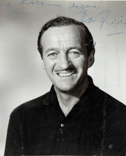 David niven signed photograph - niven,