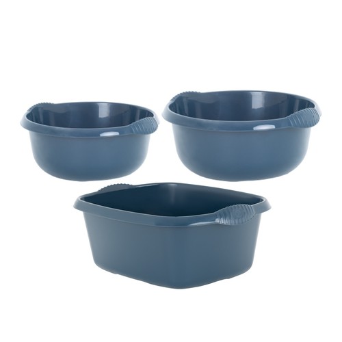 Navy washing bowl set - bowl,