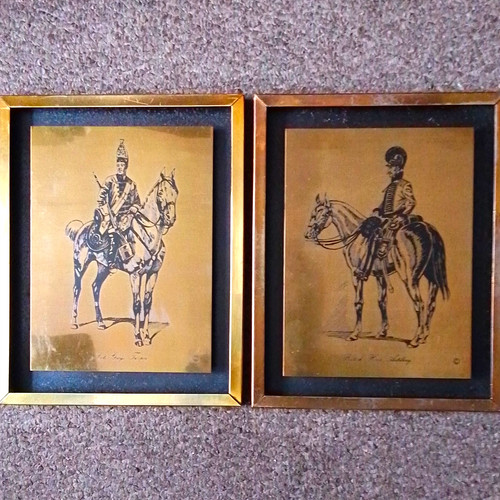 Peerage etchings framed set - framed,