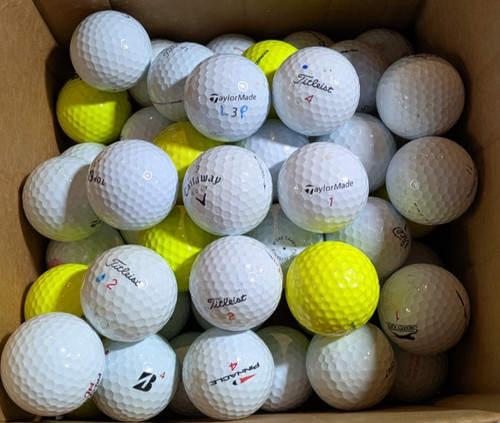 Lot mixed golf - 50, balls