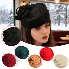 Royal Pillbox Hat Mesh Veil