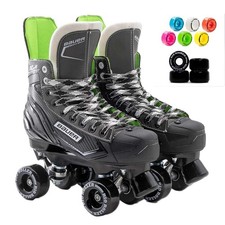 Bauer X-LS Quad Roller Skates XLS - Rio Coaster Wheels