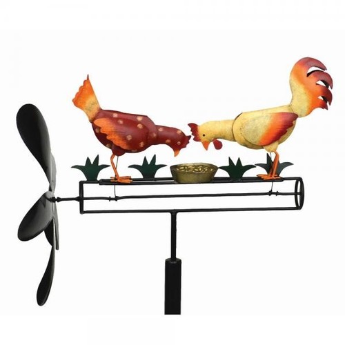 Pecking chickens wind powered - pecking,