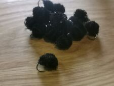 6 x CARP- MULLET -TROUT DOG BISCUITS FISHING FLIES SIZE 10 BARBLESS HOOK Black