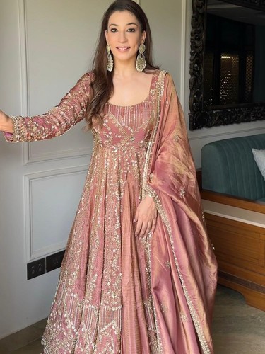 Designer party wear gown with - wear,