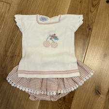 Carmen Taberner girls knit top with matching bloomers age 2 years 
