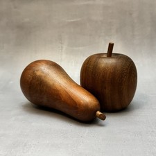 Hand Carved Wooden Fruit Apple