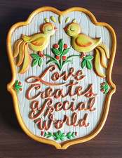 Vntg 70s Cheerful Yellow Birds