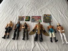 WWE Figures x 6 And Accessories 