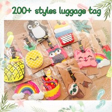 Silicone Cute Luggage Baggage Travel Tags Labels Address Suitcase Panda Flamingo