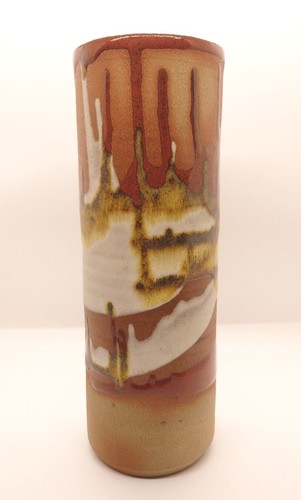 Unmarked studio pottery - pottery, drip