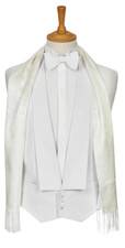 White Marcella Waistcoat Bow