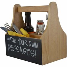 4 Compartment Chalk Wooden