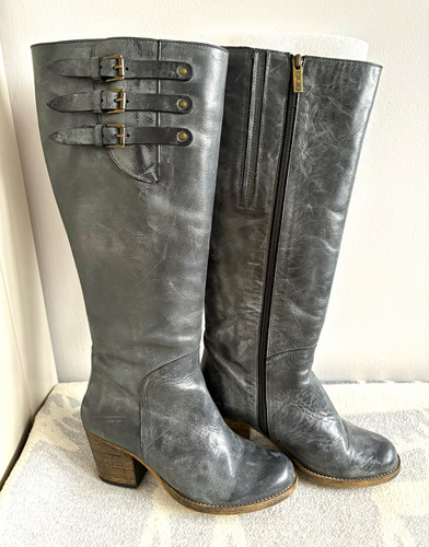 Duo duoboots grey leather wide - duoboots,