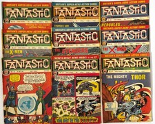 Britain's Super-Hero Action Comic Fantastic Bundle of 9 Vintage 1967-1968