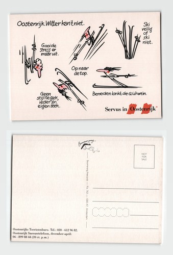 Postcard austria skiing - austria,
