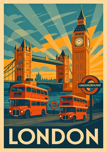 London iii art deco travel - london,